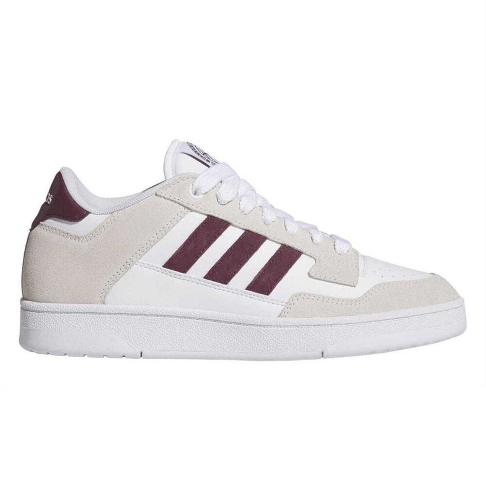 Adidas Unisex Adult Rapid Court Sneakers / White/Maroon